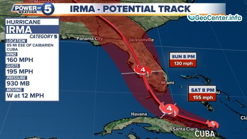 Ураган "Ирма" достиг севера Кубы