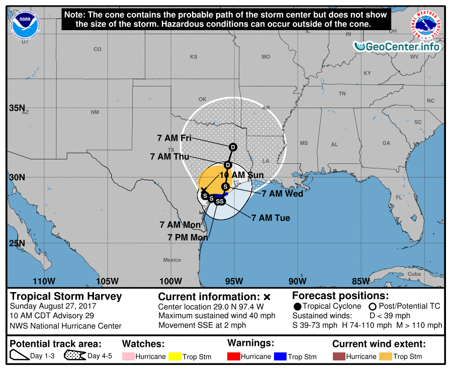 Последствия урагана Харви  в Техасе, август 2017 года