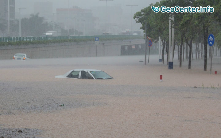 Наводнения в китайской провинции Гуандун, май 2017