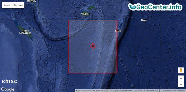 У берегов Фиджи произошло землетрясение магнитудой 6,1