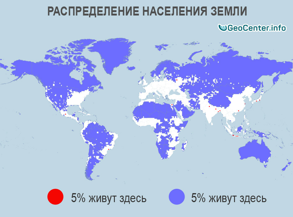 Распределение населения Земли