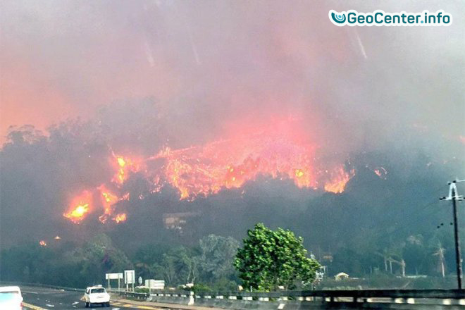 Лесные пожары и ураган в ЮАР, июнь 2017 года