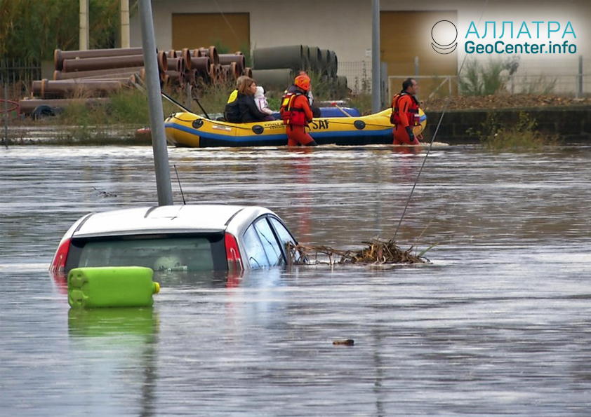 Наводнение в Италии, октябрь 2018
