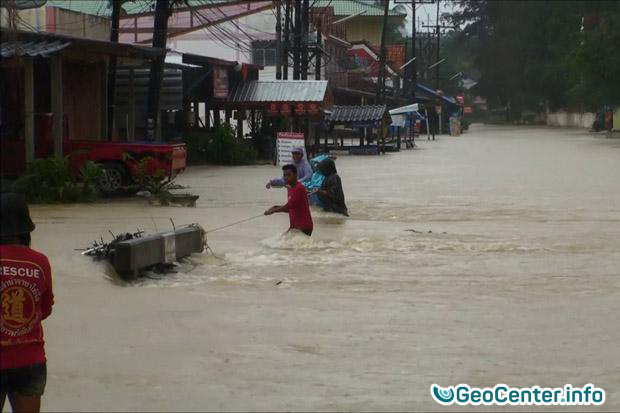 Наводнение в Южном Таиланде, январь 2017
