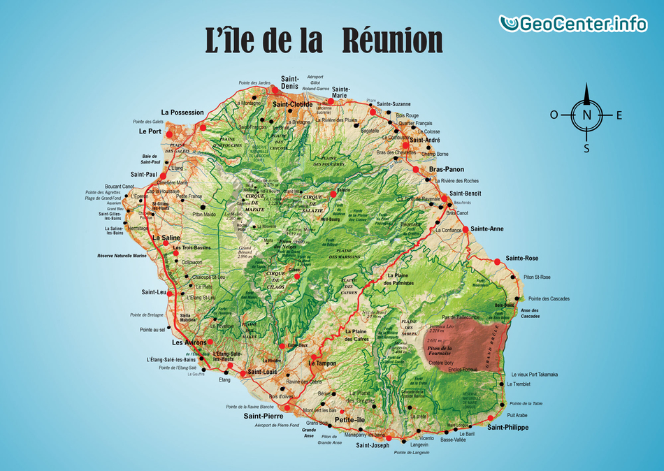 1500 кубометров горной породы обрушились в Реюньоне
