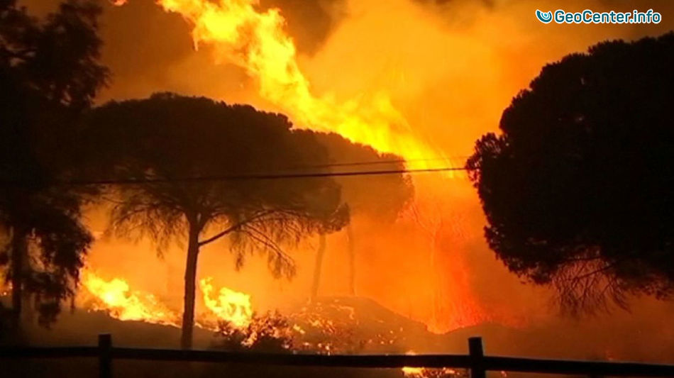 Огненная стихия бушует в Португалии и Испании, октябрь 2017
