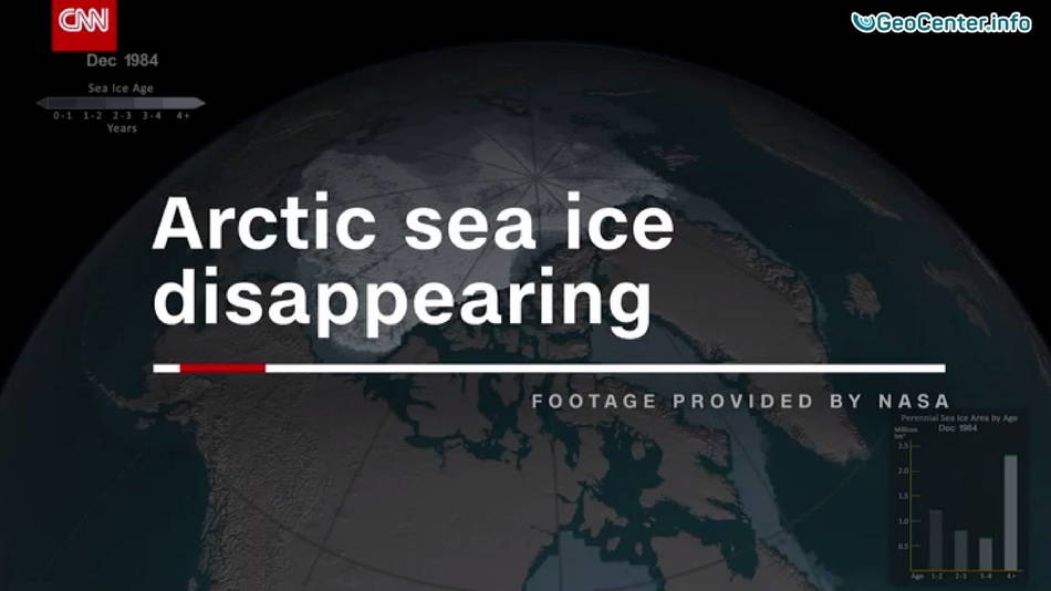 Video from NASA of the Arctic ice disappearing