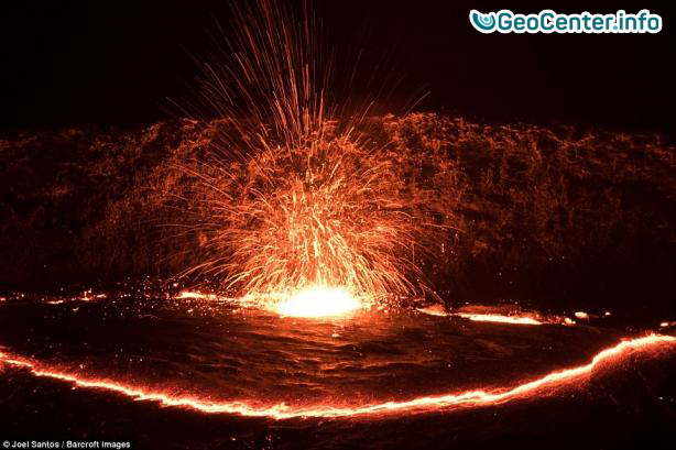 Извержение вулкана Эрта Але в Эфиопии