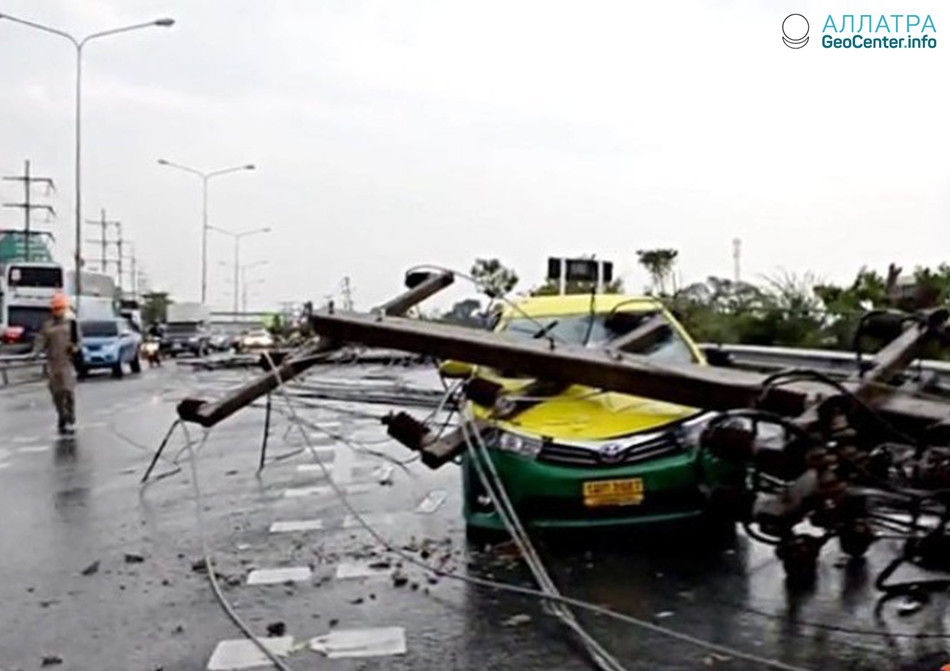 В Таиланде, в первой декаде марта прошел сильный шторм