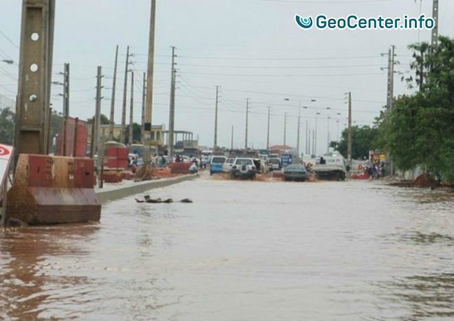 Сильное наводнение в Анголе