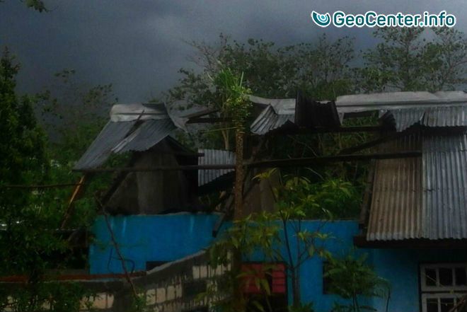 Разрушительный торнадо в Индонезии, ноябрь 2017