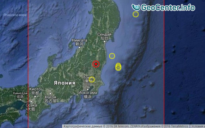 ​Мощное землетрясение «всколыхнуло» японский остров Хонсю 28 декабря