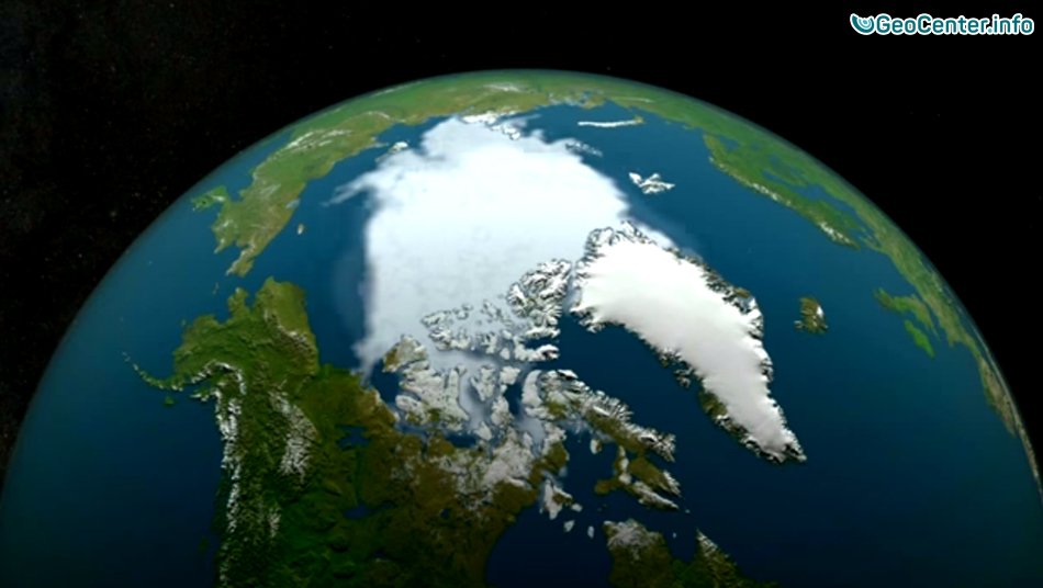 Таяние льдов Арктики за последние 36 лет
