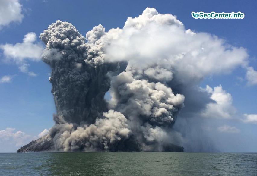 Риск извержения вулкана на острове Бам. Январь 2018