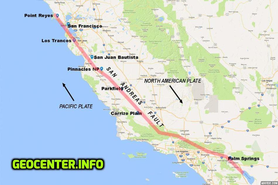 only one side of san andreas quake norht