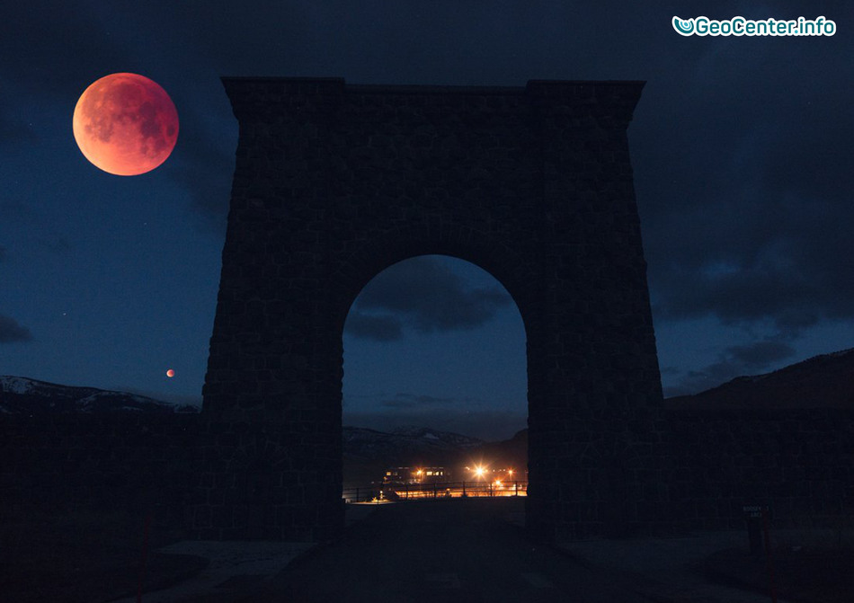 Полное лунное затмение, фото/видео, суперлуние, 31 января 2018 года