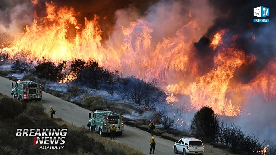 FIRES in CALIFORNIA 2019. Cyclone Hikaa in Oman. Storm Nestor in USA. Flood in Saudi Arabia.