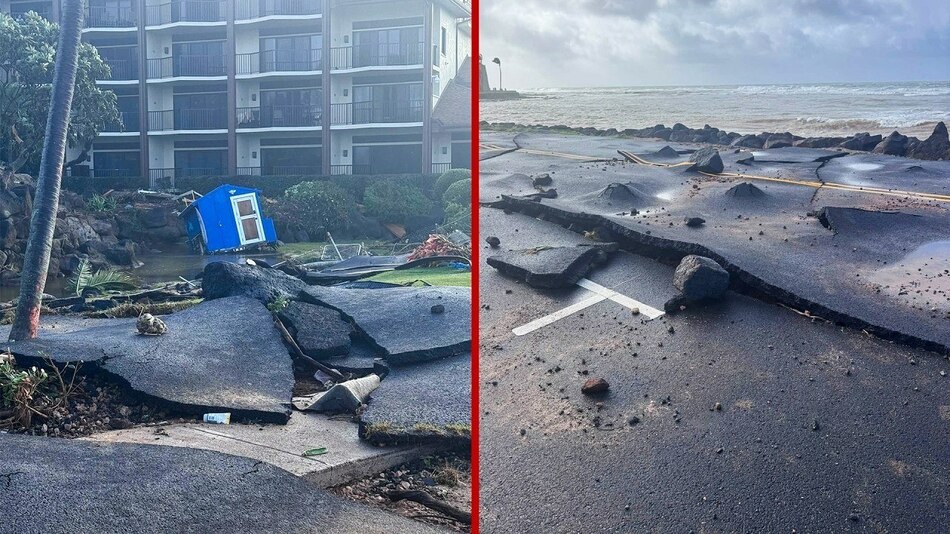 Hurikán Lowell zasiahol Havaj | Obrovské vlny a rozsiahle škody