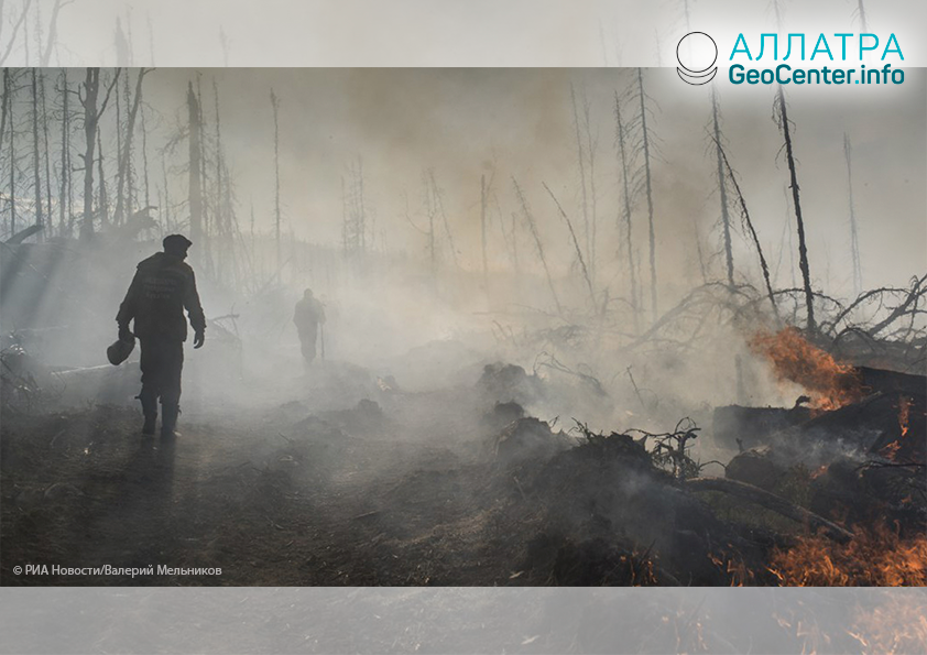 Крупный природный пожар в России, апрель 2019