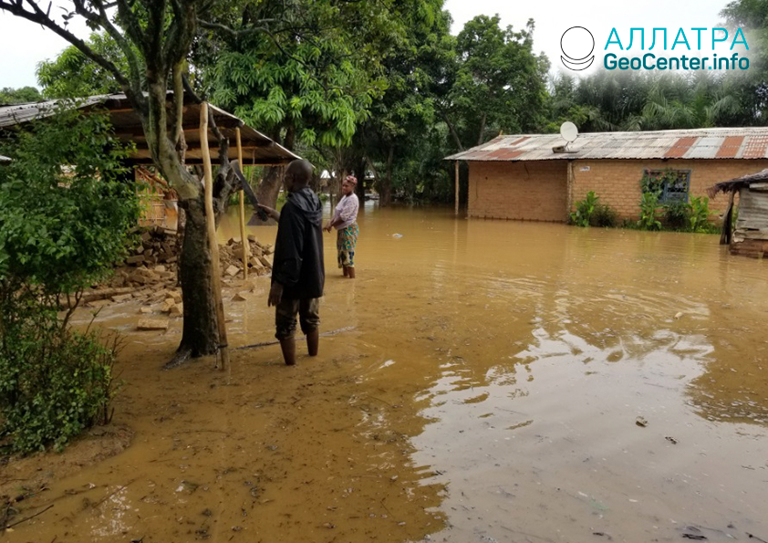 Масштабное наводнение в Центральноафриканской Республике, октябрь 2019