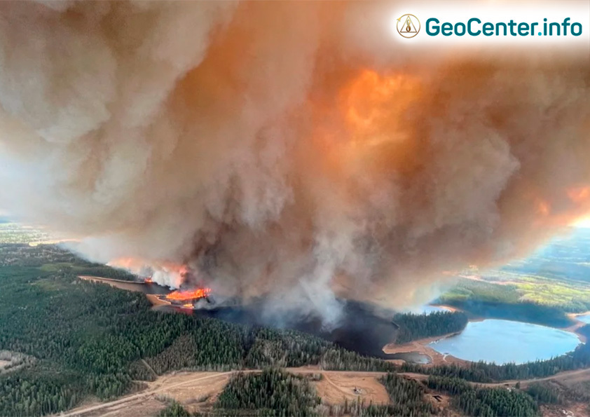 Rozsiahle lesné požiare v Kanade, máj 2023