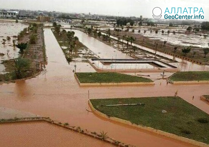 Проливные дожди в Ливии, декабрь 2018