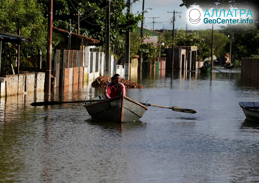 Záplavy v Paraguayi, květen 2019