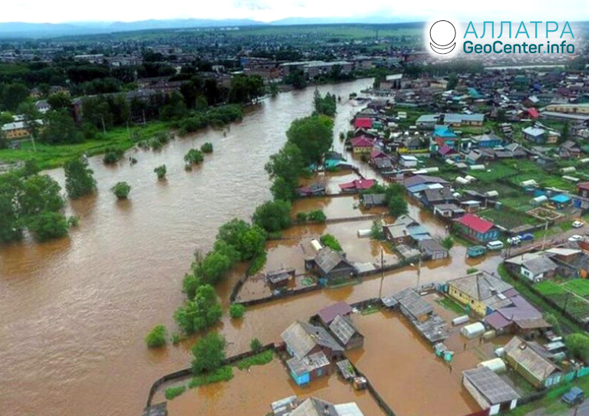 Povodeň v Chabarovskom kraji, august, 2019
