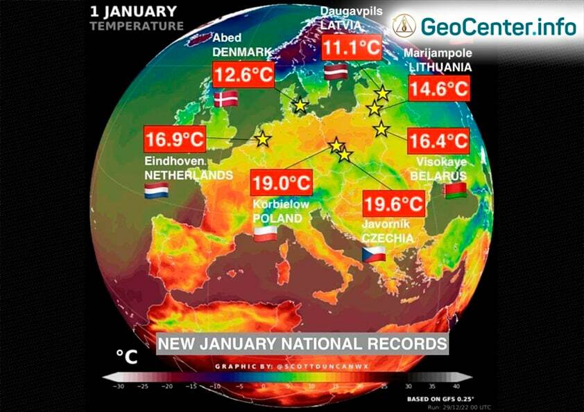 Рекордно теплое начало года в Европе
