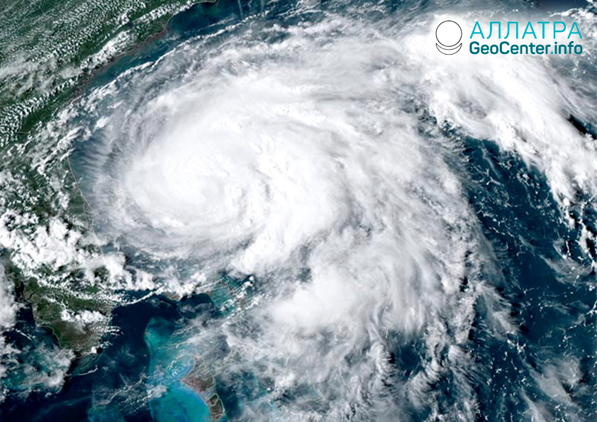 Búrka „Humberto“ na Bahamách, september 2019