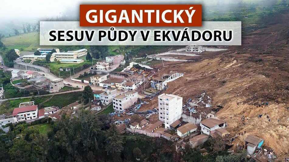 Taková TRAGÉDIE! Ničivý sesuv půdy v Ekvádoru