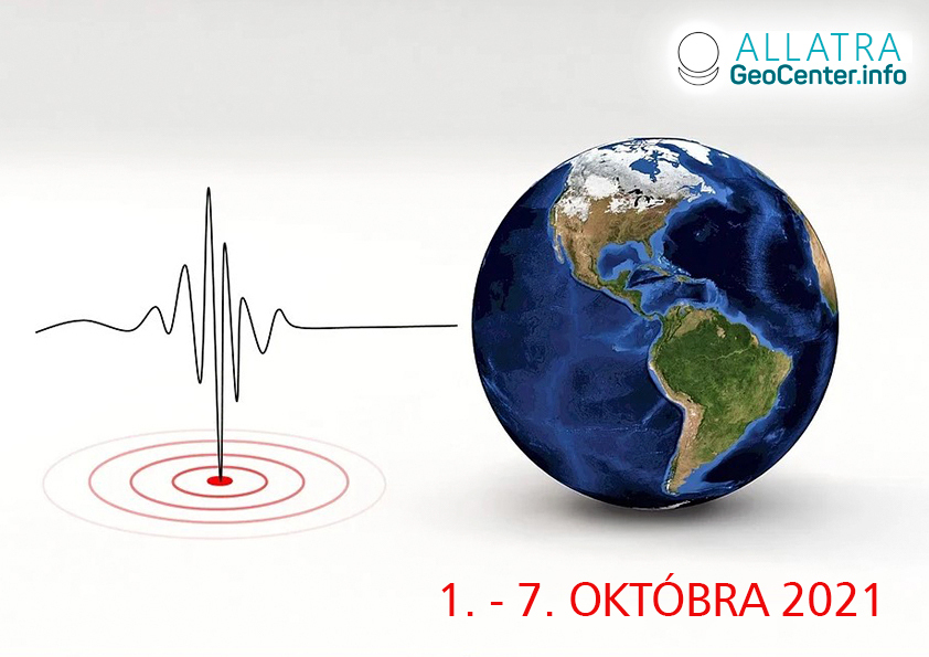 Vlna zemetrasení v prvom týždni októbra 2021