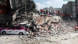 The effects of the earthquake in Mexico, September 2017