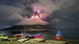 Erupcia sopky Ruang v Indonézii, apríl 2024
