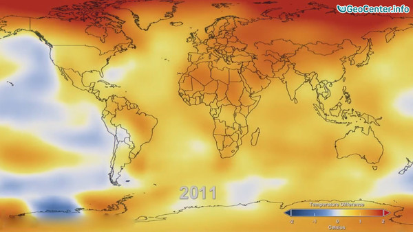 Температурные изменения в мире за 1884-2012 годы