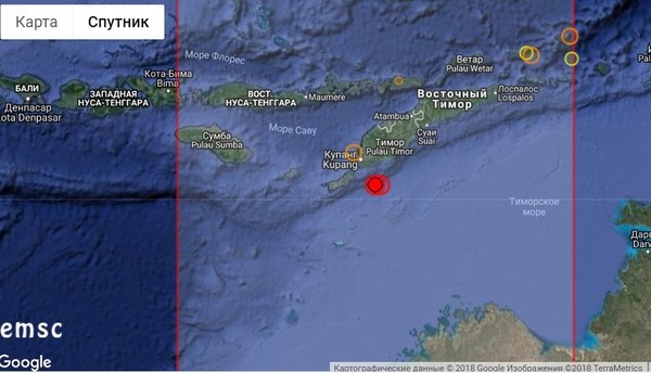 Крупные землетрясения в Индонезии, август 2018 г.