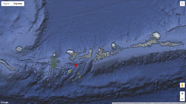 Мощное землетрясение на Аляске, август 2018 г.