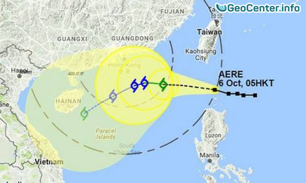 Тропический шторм Aere достиг Вьетнама