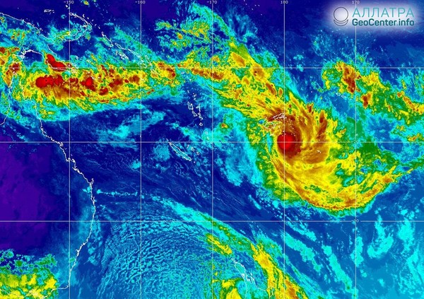 Тропический циклон «Кени» вызвал наводнения на островах Фиджи, 10 апреля 2018 года