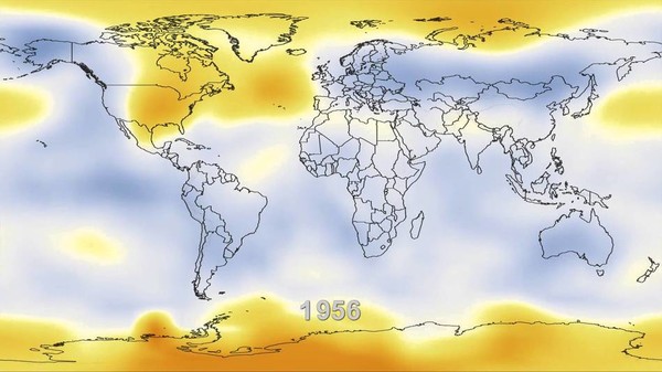 Temperature Changes in the world from 1884 to 2012