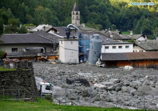 Оползень в Швейцарии, август 2017 года