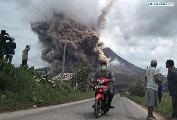 Новости о вулкане Синабунг, Индонезия
