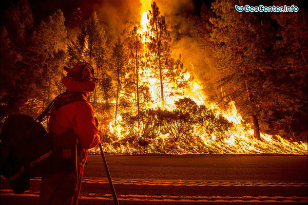 В Калифорнии свирепствуют лесные пожары, октябрь 2017.