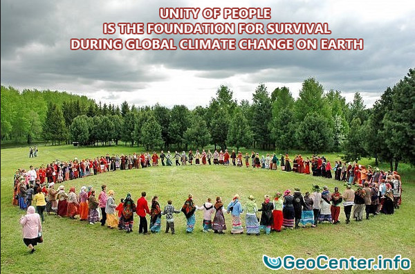 Unity of people is the foundation for survival during global climate change on Earth