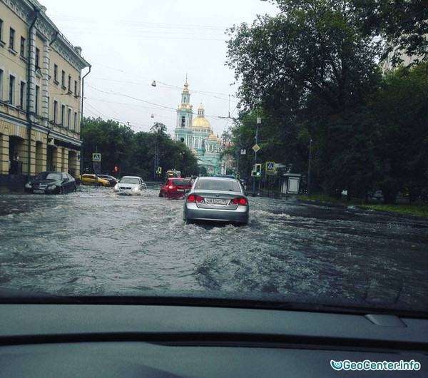 Аномальный ливень в Москве 15 августа 2016