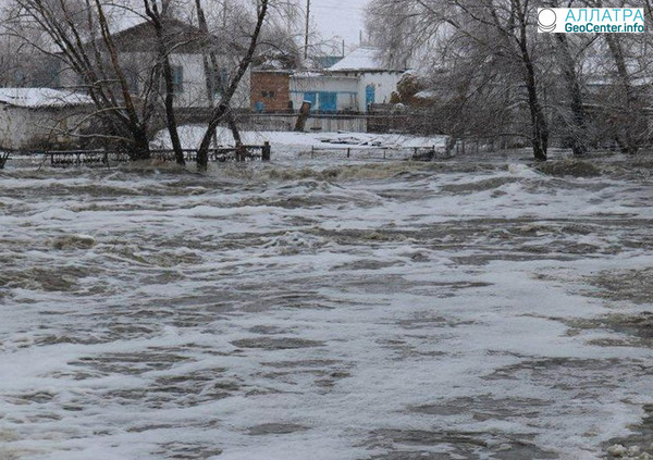 Затопления в Казахстане, март 2018 г.