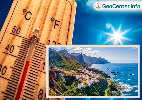 Anomálna horúčava na Tenerife, október 2023