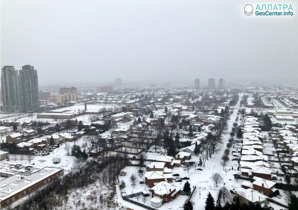 Снег и ледяной дождь в Онтарио, апрель 2018 г.