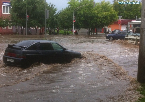 Проливные дожди в Уфе, Республика Башкортостан