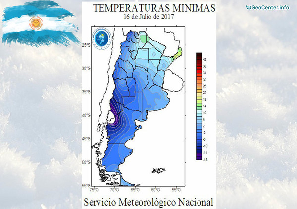 Заморозки в Аргентине, Южная Америка